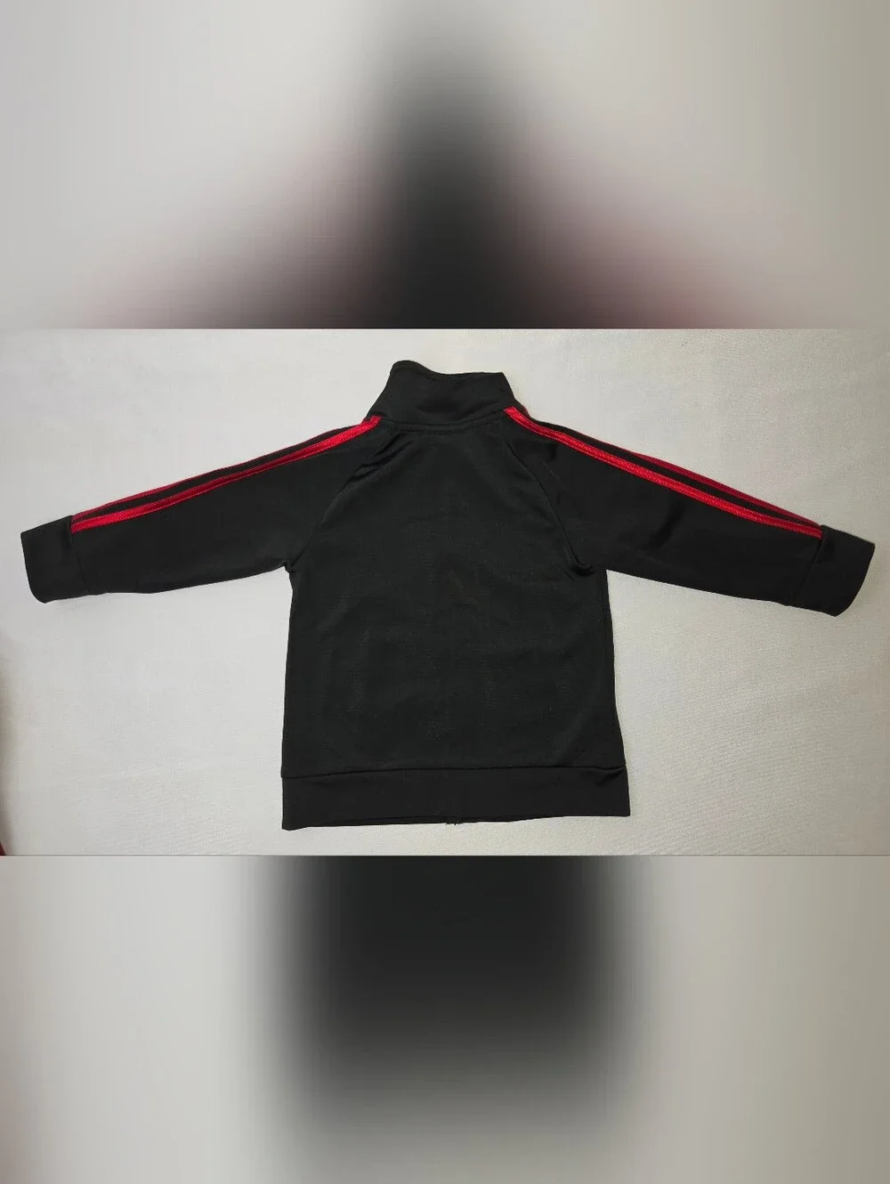 adidas Black Jacket with Red Accents